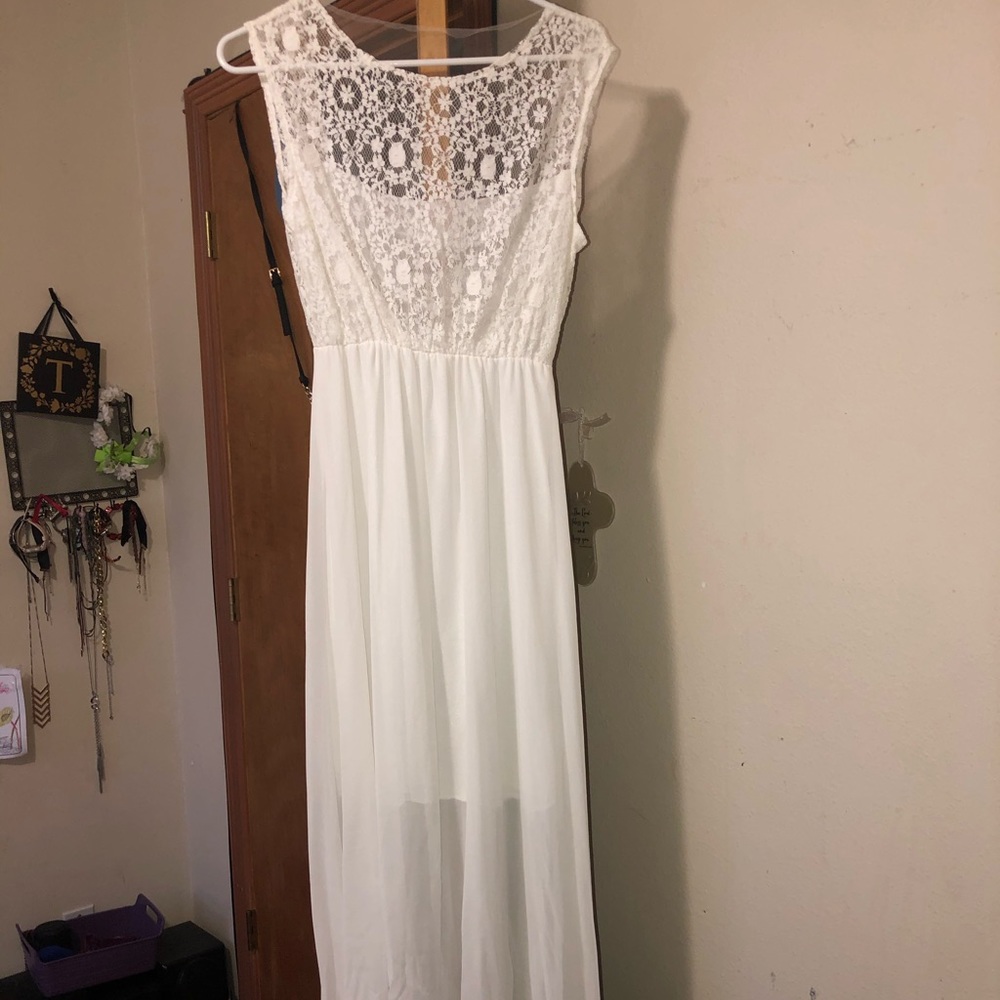 Handmade Transparent Back Elegant Dress